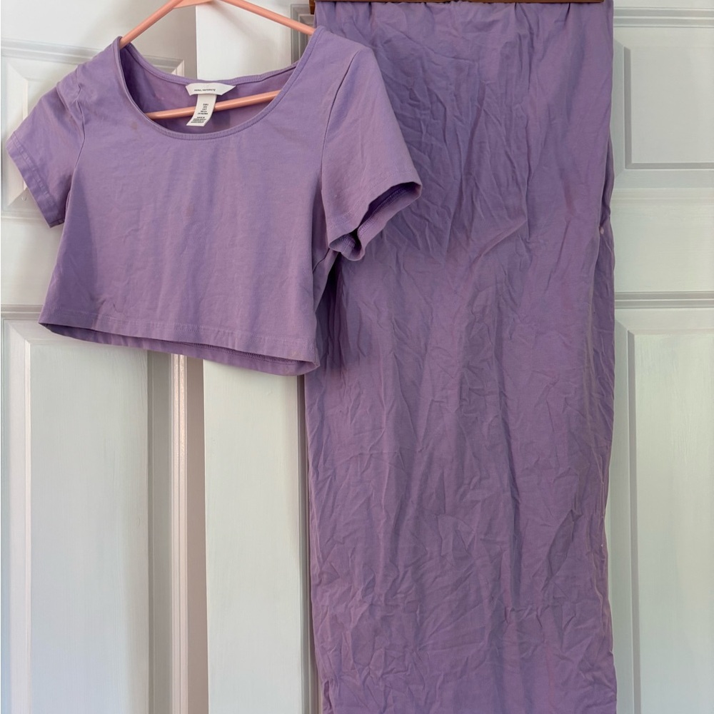 H&M Purple Midi Dress